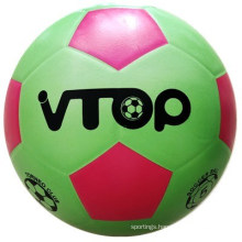 Green Color V-Top Rubber Football for Sporting